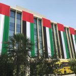 GEMS迪拜美国学院的教学楼侧面