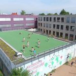 海德堡国际学校的学生运动场竞赛鸟瞰