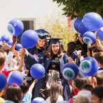法兰克福大都会学校的学生毕业典礼