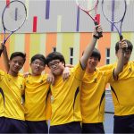 英华国际学校的网球运动队