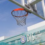 大邱国际学校的篮球架