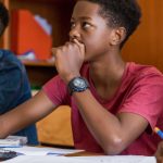 卢旺达基加利国际学校的学生认真听课