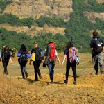 印度马轩德拉世界联合学院的学生远足徒步